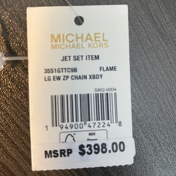 NWT Michael Kors Jet Set Large East West Zip Chain Crossbody - Picture 10 of 10